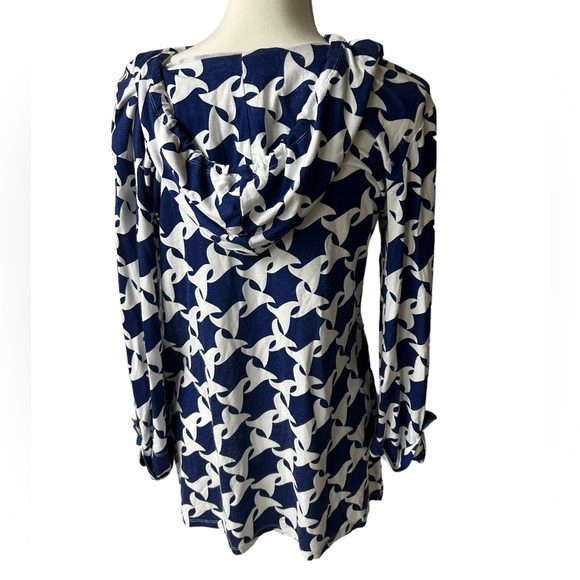 MACBETH COLLECTION by MARGRET JOSEPHS long sleeve swim cover up hoodie EUC - Picture 7 of 7